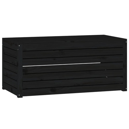 Hagekasse svart 101x50,5x46,5 cm heltre furu
