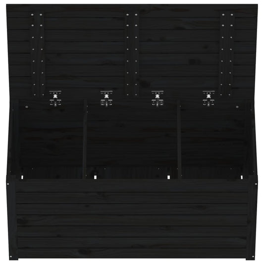 Hagekasse svart 101x50,5x46,5 cm heltre furu