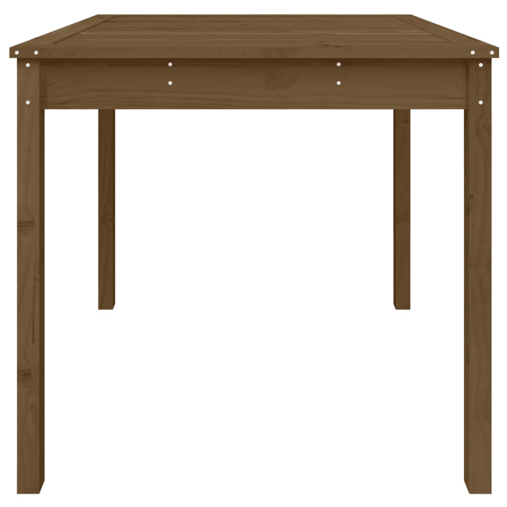 Hagebord honningbrun 82,5x82,5x76 cm heltre furu