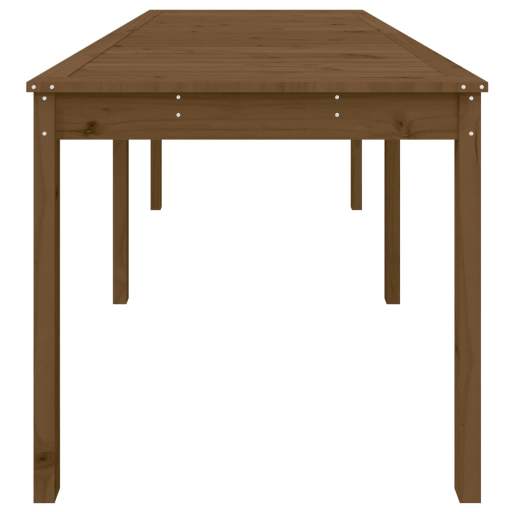 Hagebord honningbrun 159,5x82,5x76 cm heltre furu