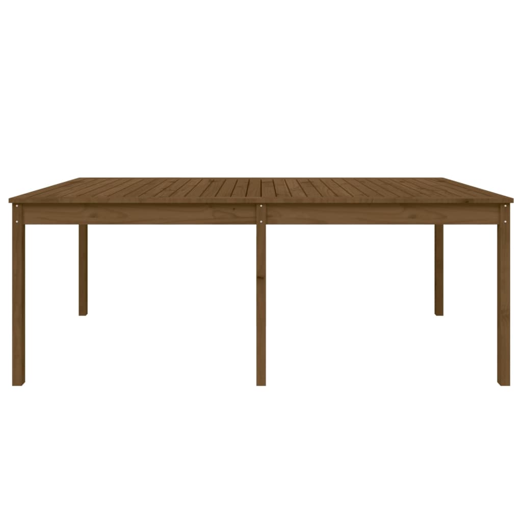 Hagebord honningbrun 203,5x100x76 cm heltre furu