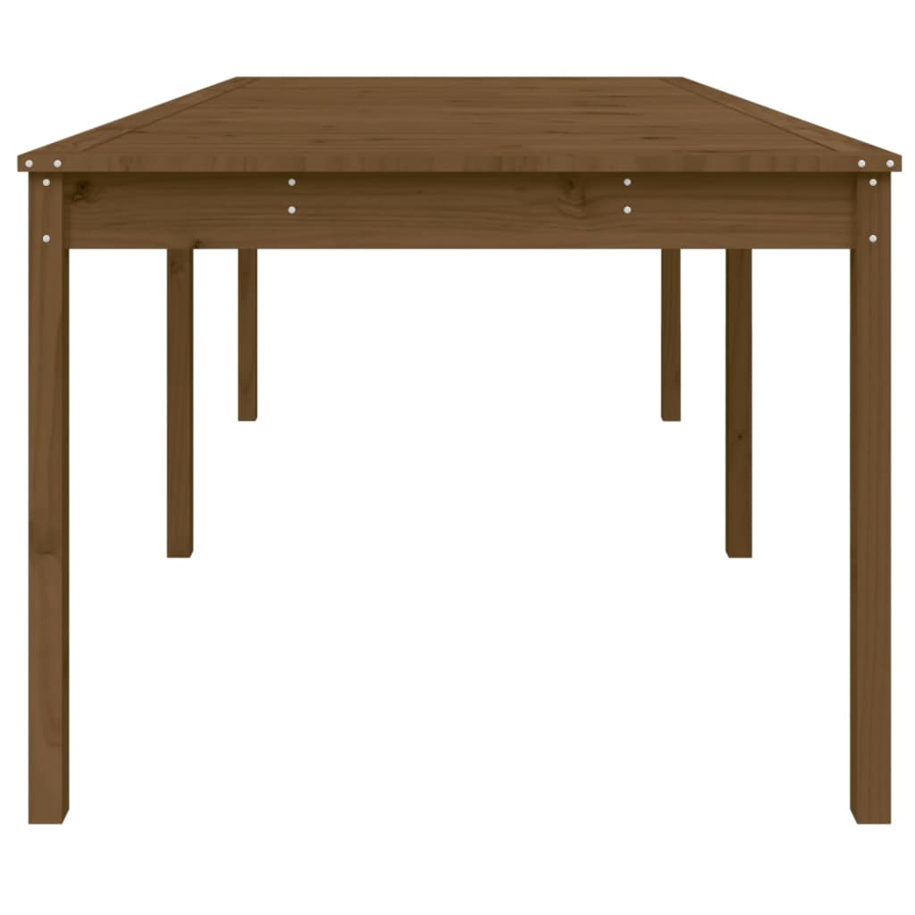 Hagebord honningbrun 203,5x100x76 cm heltre furu