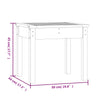 Hagebenk honningbrun 50x44x45 cm heltre furu