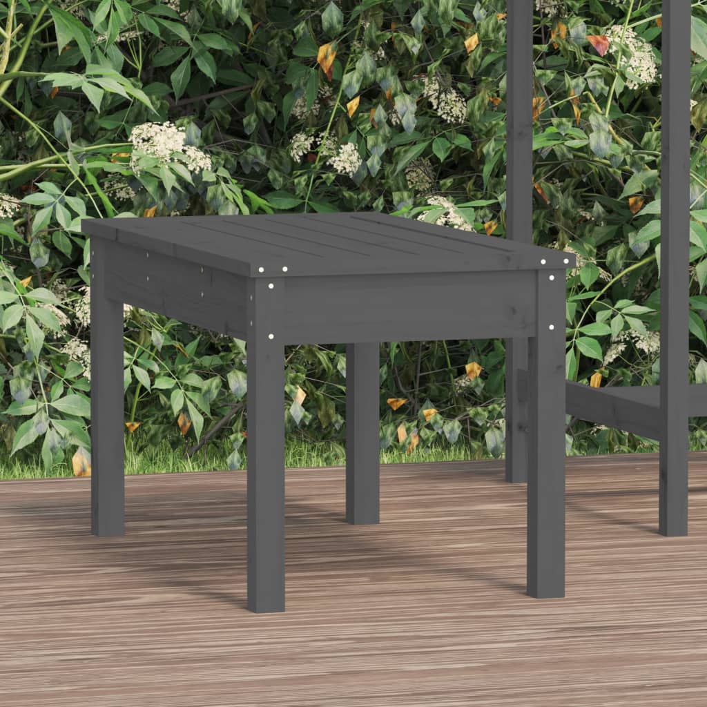 Hagebenk grå 80x44x45 cm heltre furu