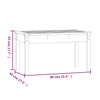 Hagebenk svart 80x44x45 cm heltre furu