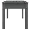 Hagebenk grå 109x44x45 cm heltre furu