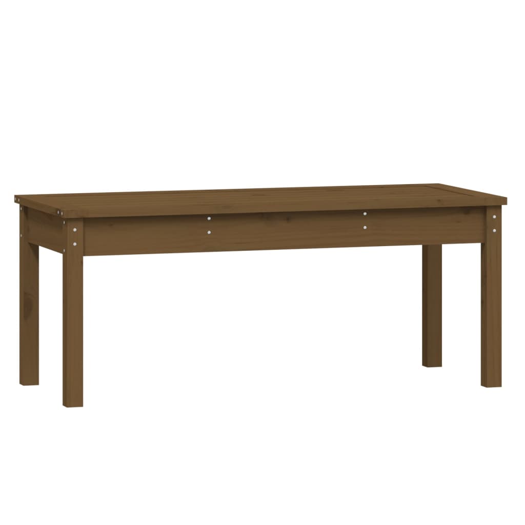 Hagebenk honningbrun 109x44x45 cm heltre furu