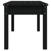 Hagebenk svart 109x44x45 cm heltre furu