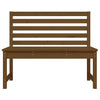 Hagebenk honningbrun 109 cm heltre furu