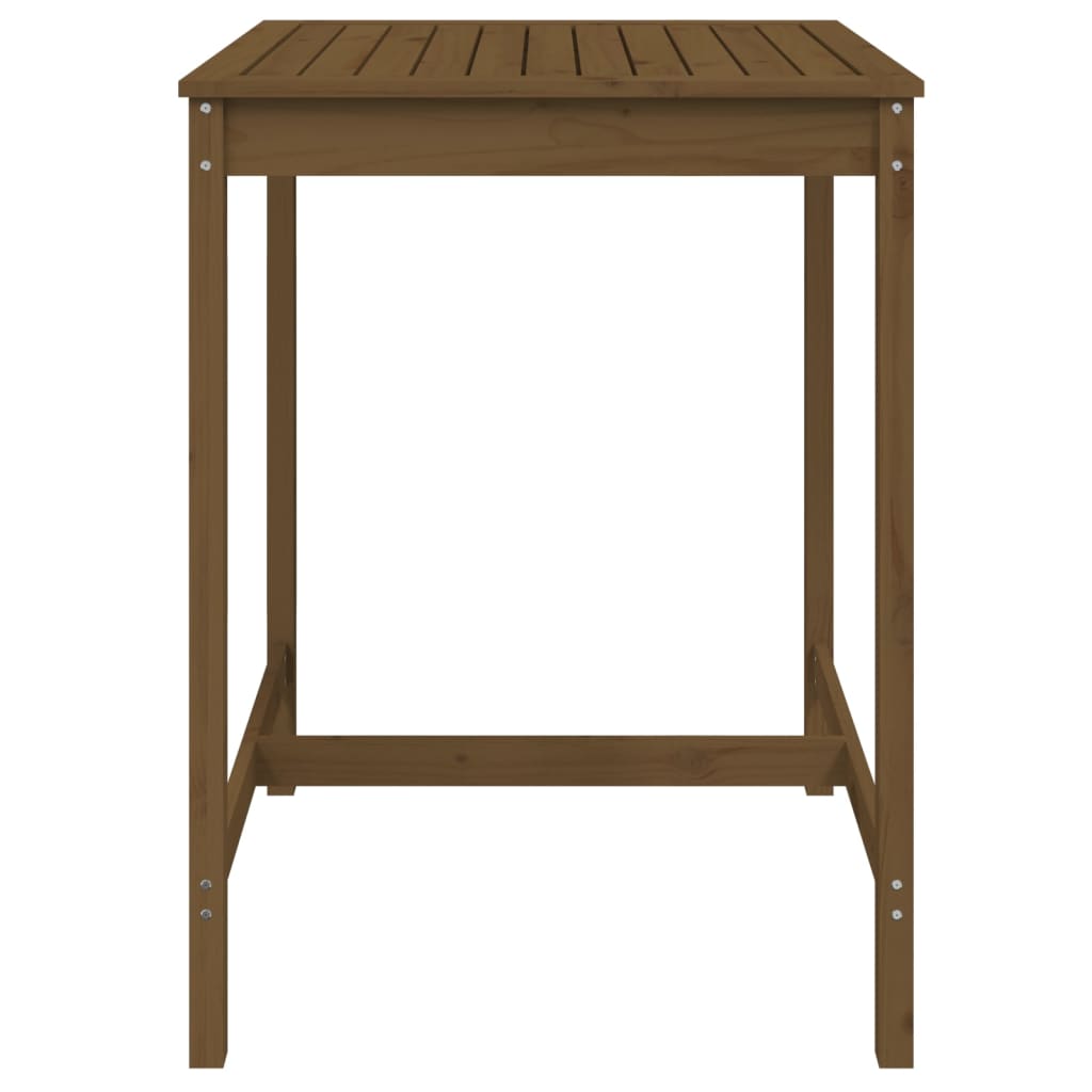 Hagebord honningbrun 82,5x82,5x110 cm heltre furu