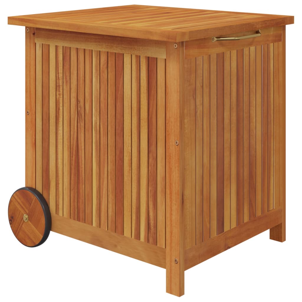Putekasse med hjul 60x50x58 cm heltre akasie