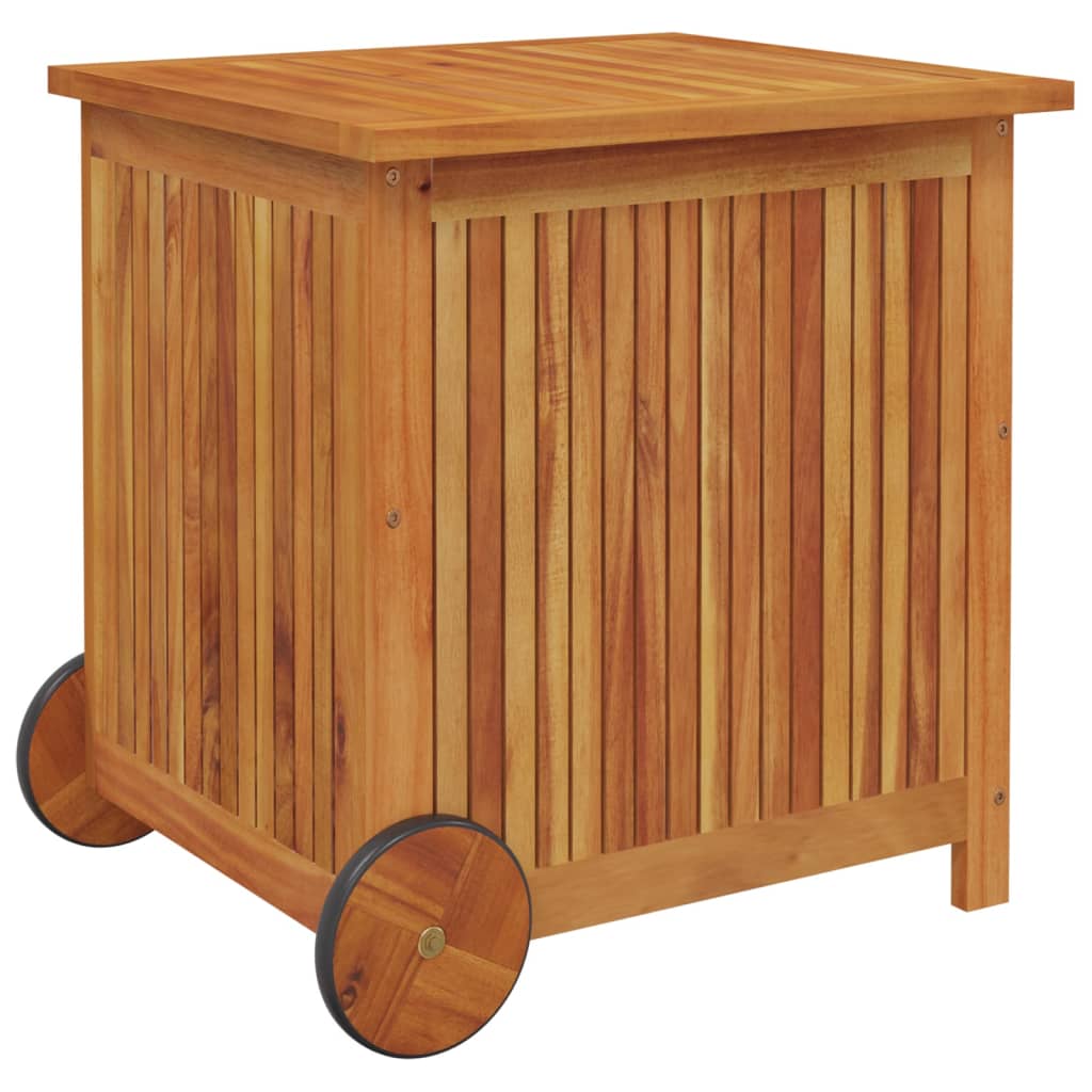 Putekasse med hjul 60x50x58 cm heltre akasie