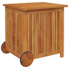 Putekasse med hjul 60x50x58 cm heltre akasie