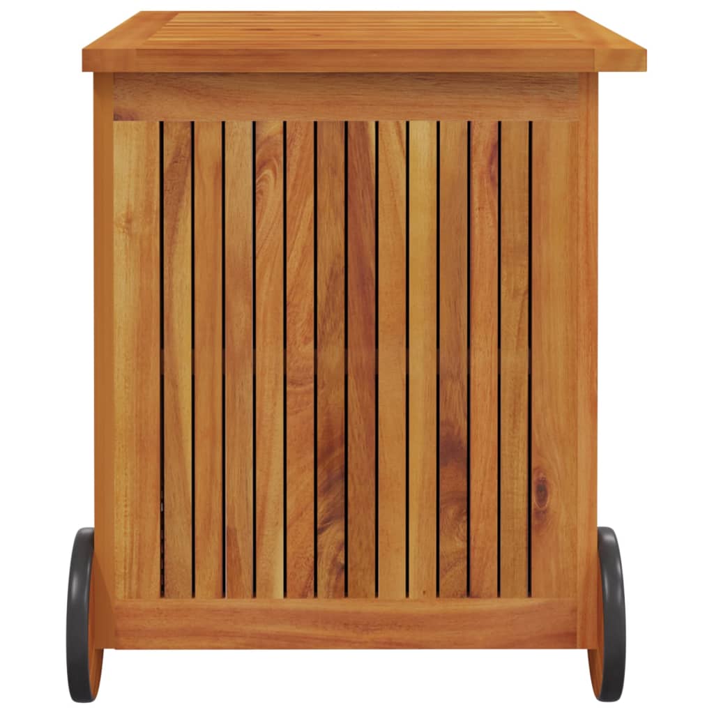 Putekasse med hjul 60x50x58 cm heltre akasie