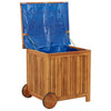Putekasse med hjul 60x50x58 cm heltre akasie