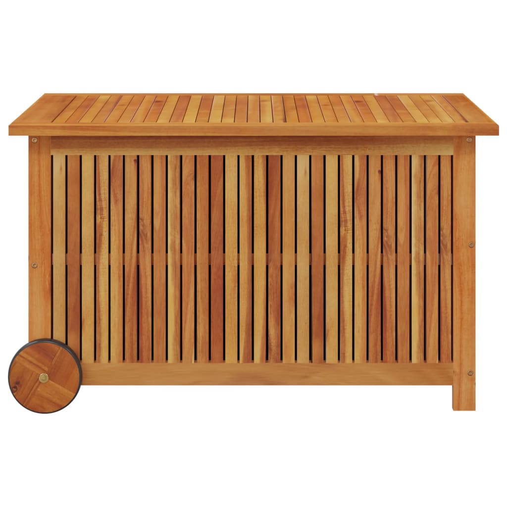 Putekasse med hjul 90x50x58 cm heltre akasie