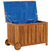 Putekasse med hjul 90x50x58 cm heltre akasie