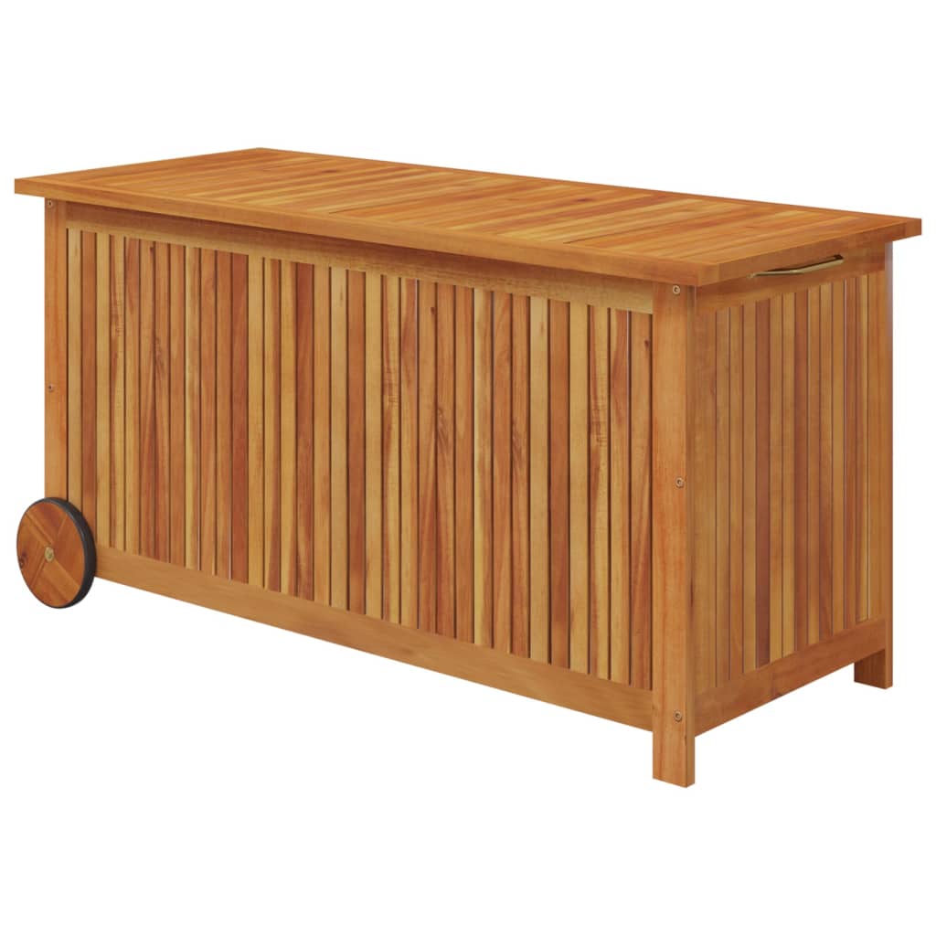 Putekasse med hjul 113x50x58 cm heltre akasie