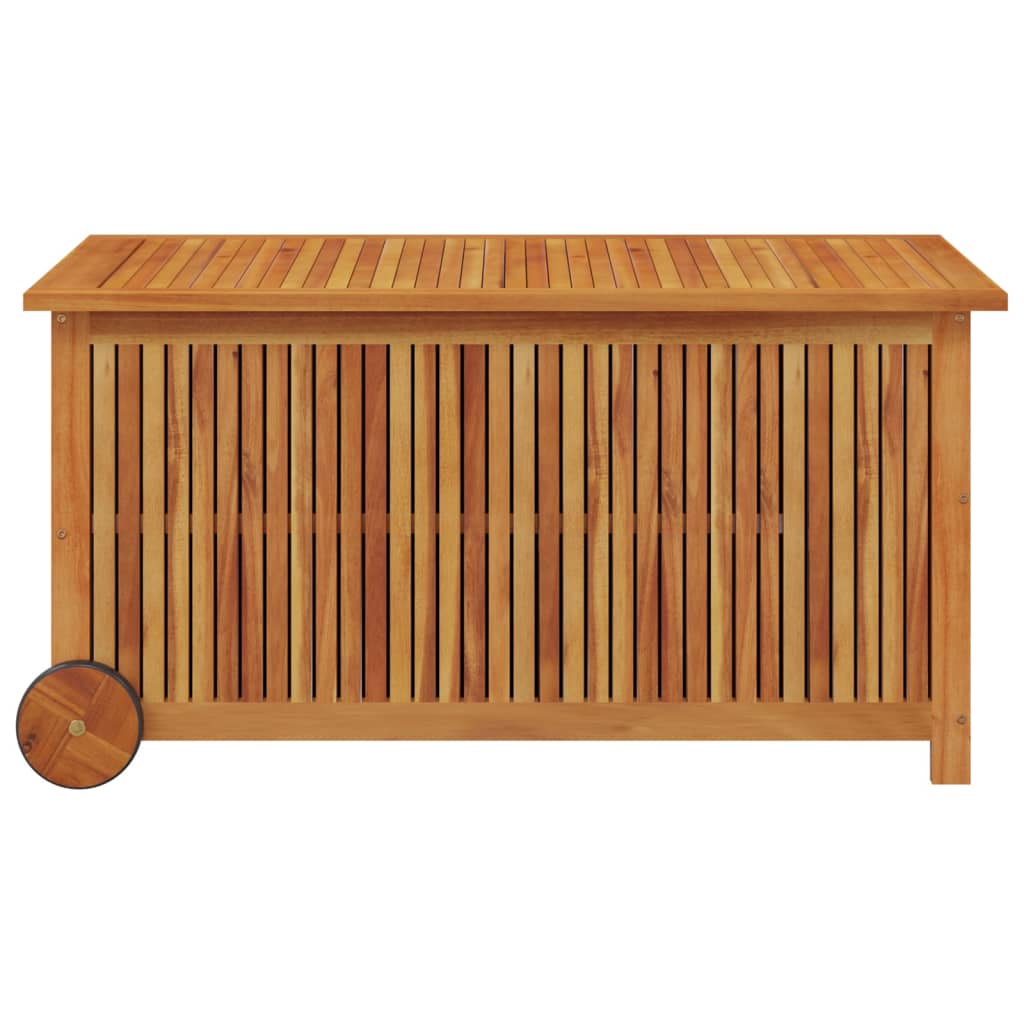 Putekasse med hjul 113x50x58 cm heltre akasie