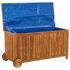 Putekasse med hjul 113x50x58 cm heltre akasie