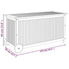 Putekasse med hjul 113x50x58 cm heltre akasie