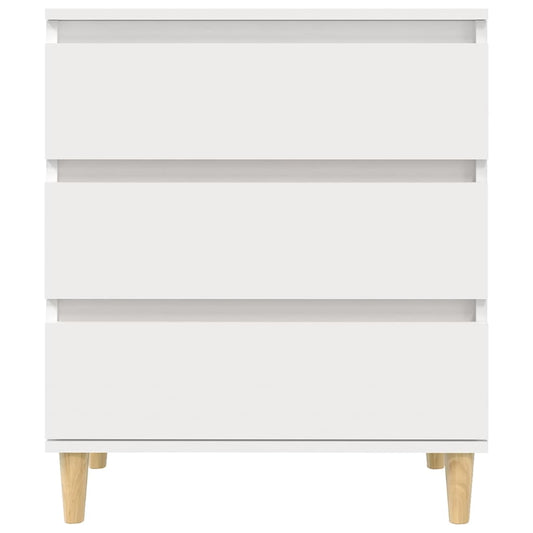 Skjenk hvit 60x35x70 cm konstruert tre