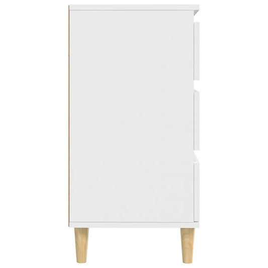 Skjenk hvit 60x35x70 cm konstruert tre
