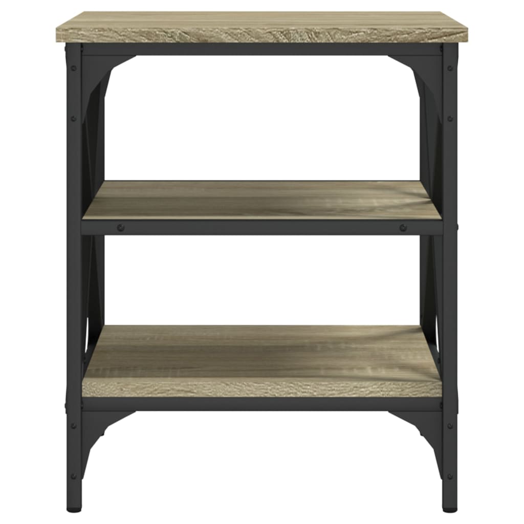 Sidebord 2 stk sonoma eik 40x42x50 cm konstruert tre