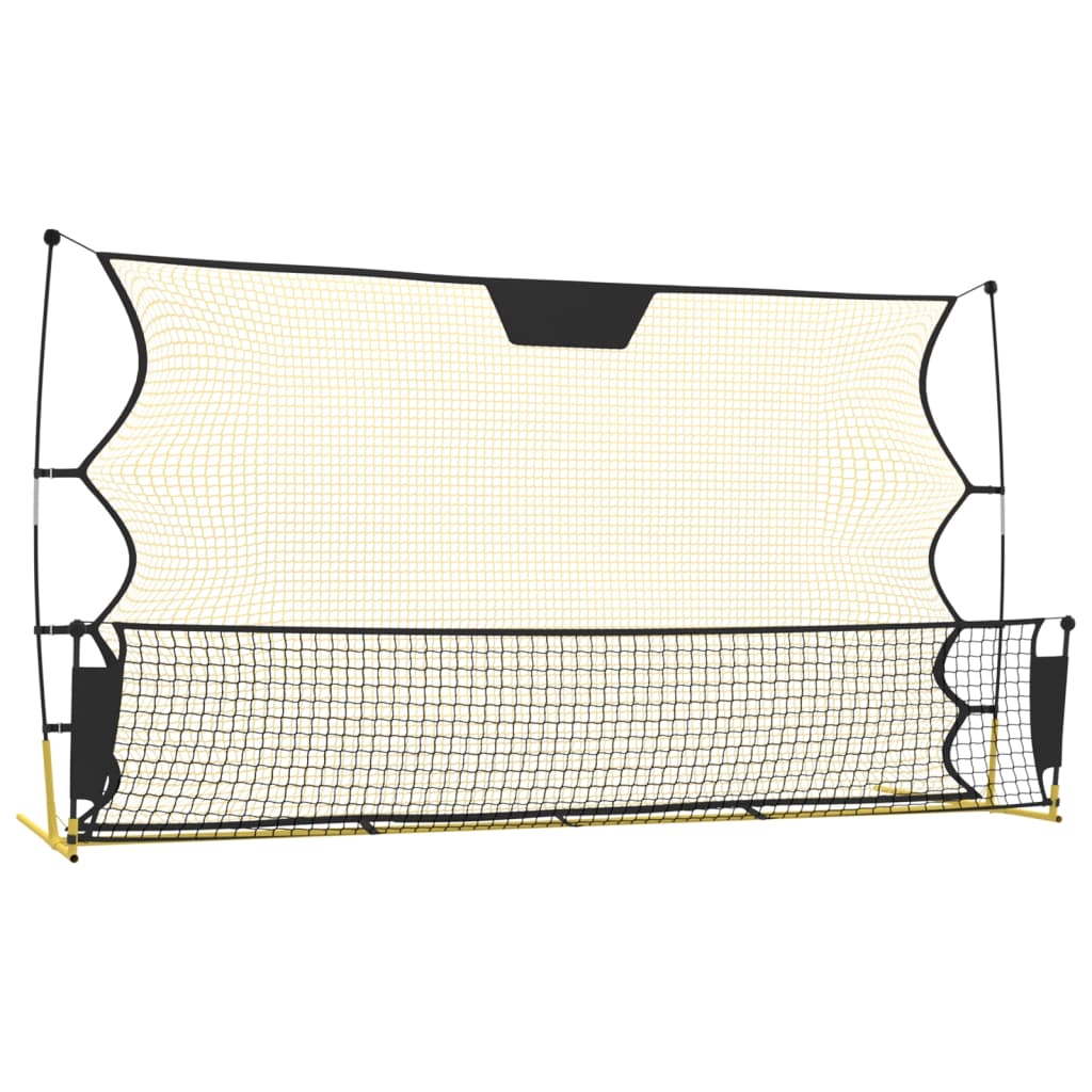 Football stoppnett svart og gul 183x85x120 cm polyester