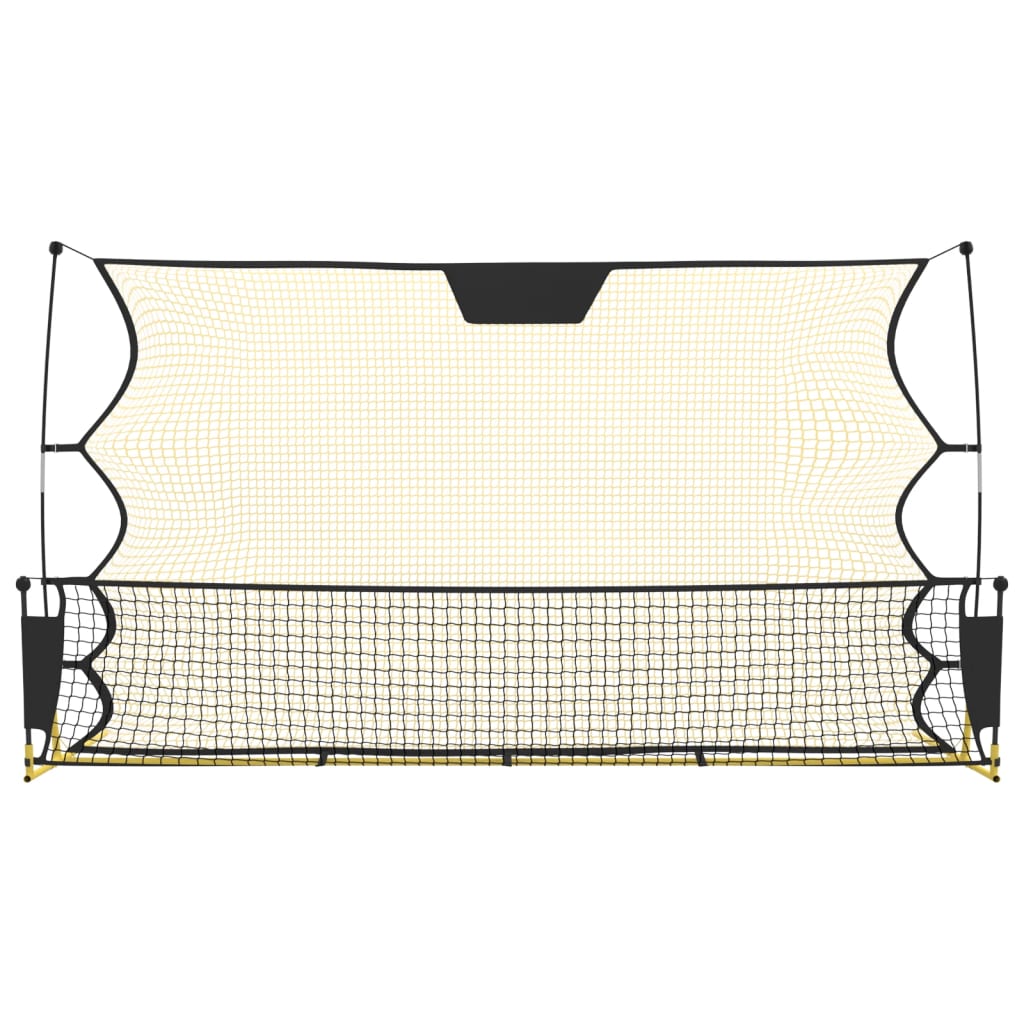Football stoppnett svart og gul 183x85x120 cm polyester