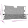 Football stoppnett svart og gul 183x85x120 cm polyester
