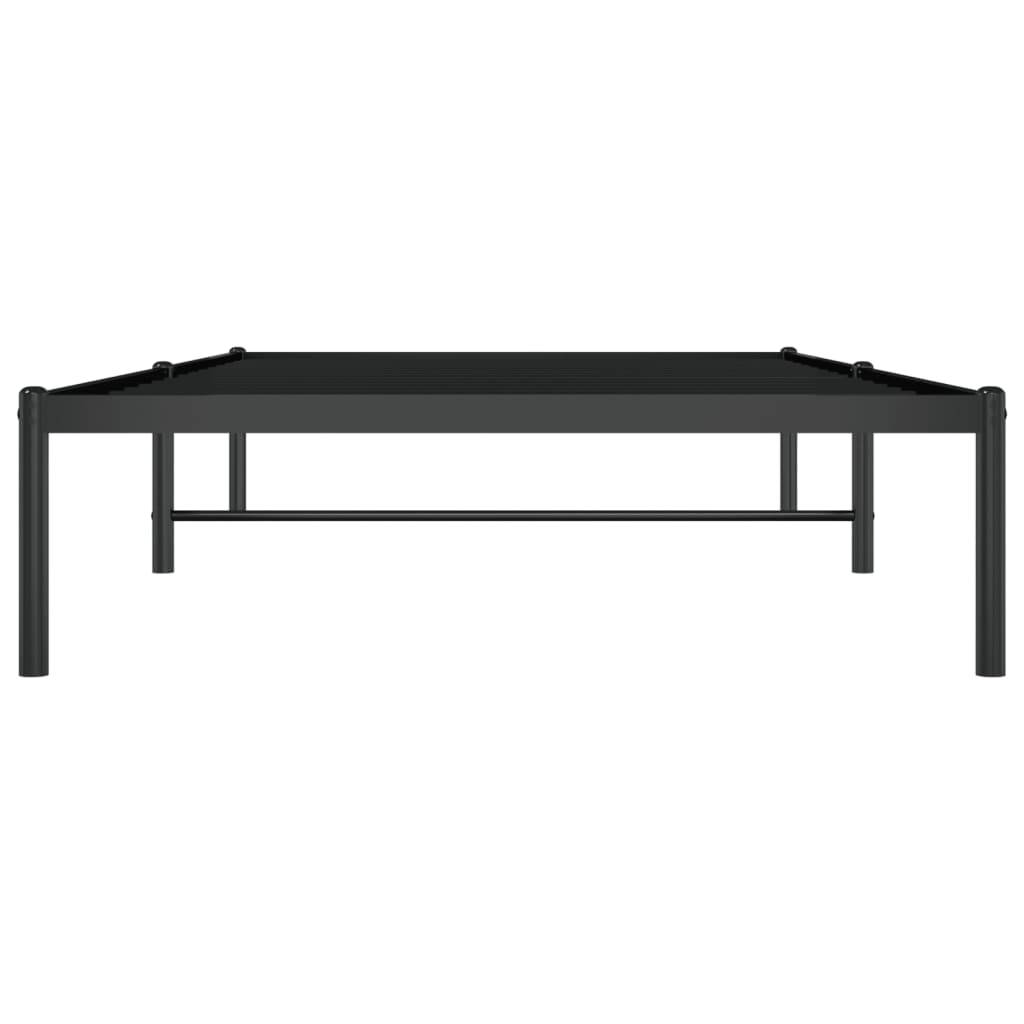 Sengeramme i metall svart 100x200 cm
