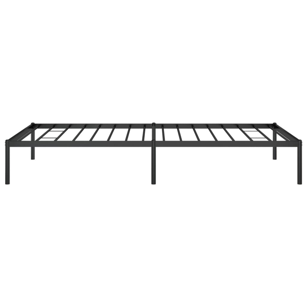 Sengeramme i metall svart 100x200 cm