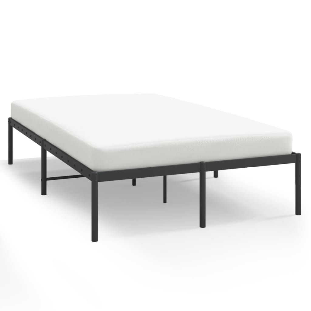 Sengeramme i metall svart 120x200 cm