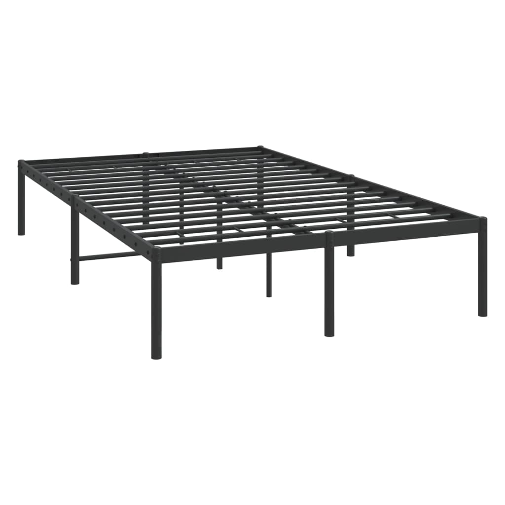 Sengeramme i metall svart 120x200 cm