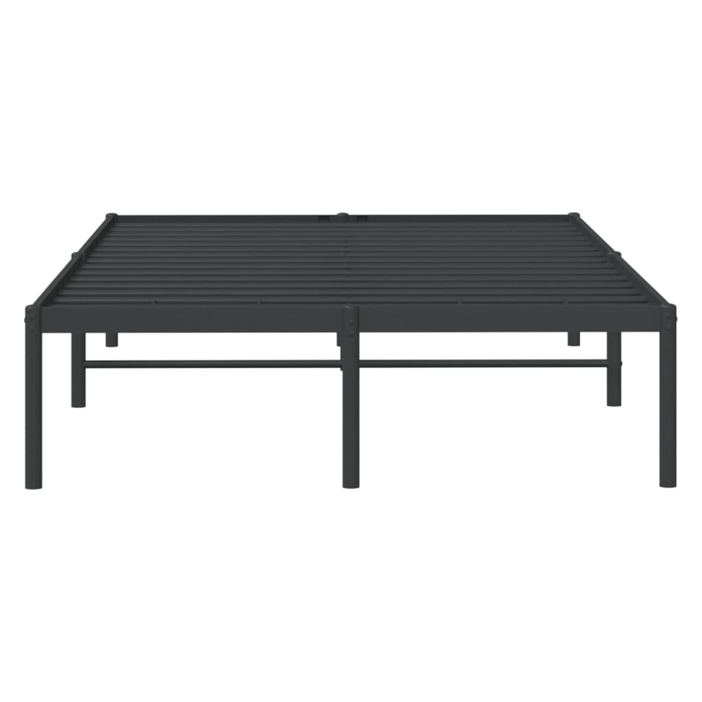 Sengeramme i metall svart 120x200 cm