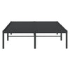 Sengeramme i metall svart 120x200 cm