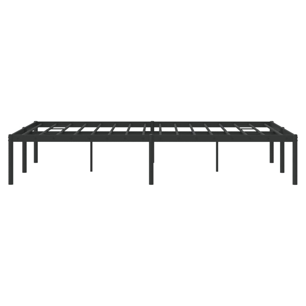 Sengeramme i metall svart 120x200 cm