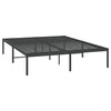Sengeramme i metall svart 140x190 cm