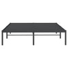 Sengeramme i metall svart 140x190 cm