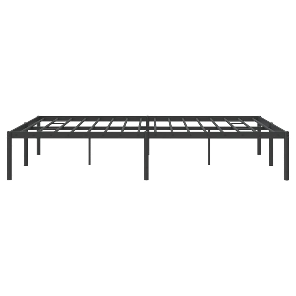 Sengeramme i metall svart 140x190 cm