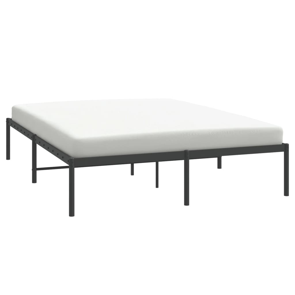 Sengeramme i metall svart 160x200 cm