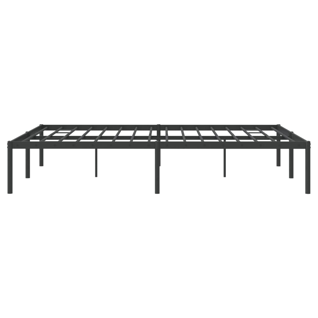 Sengeramme i metall svart 160x200 cm