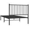 Sengeramme i metall med hodegavl svart 90x190 cm