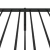 Sengeramme i metall med hodegavl svart 90x190 cm