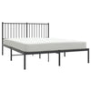 Sengeramme i metall med hodegavl svart 135x190 cm
