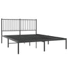 Sengeramme i metall med hodegavl svart 135x190 cm