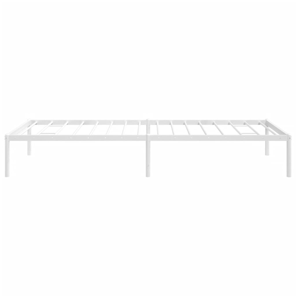 Sengeramme i metall hvit 90x200 cm