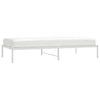 Sengeramme i metall hvit 100x200 cm
