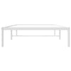 Sengeramme i metall hvit 100x200 cm
